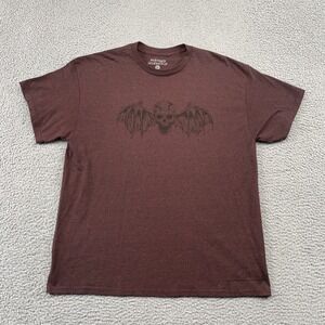 Avenged Sevenfold T Shirt Mens XL Brown Deathbat Wes Lang Graphic Rock Merch